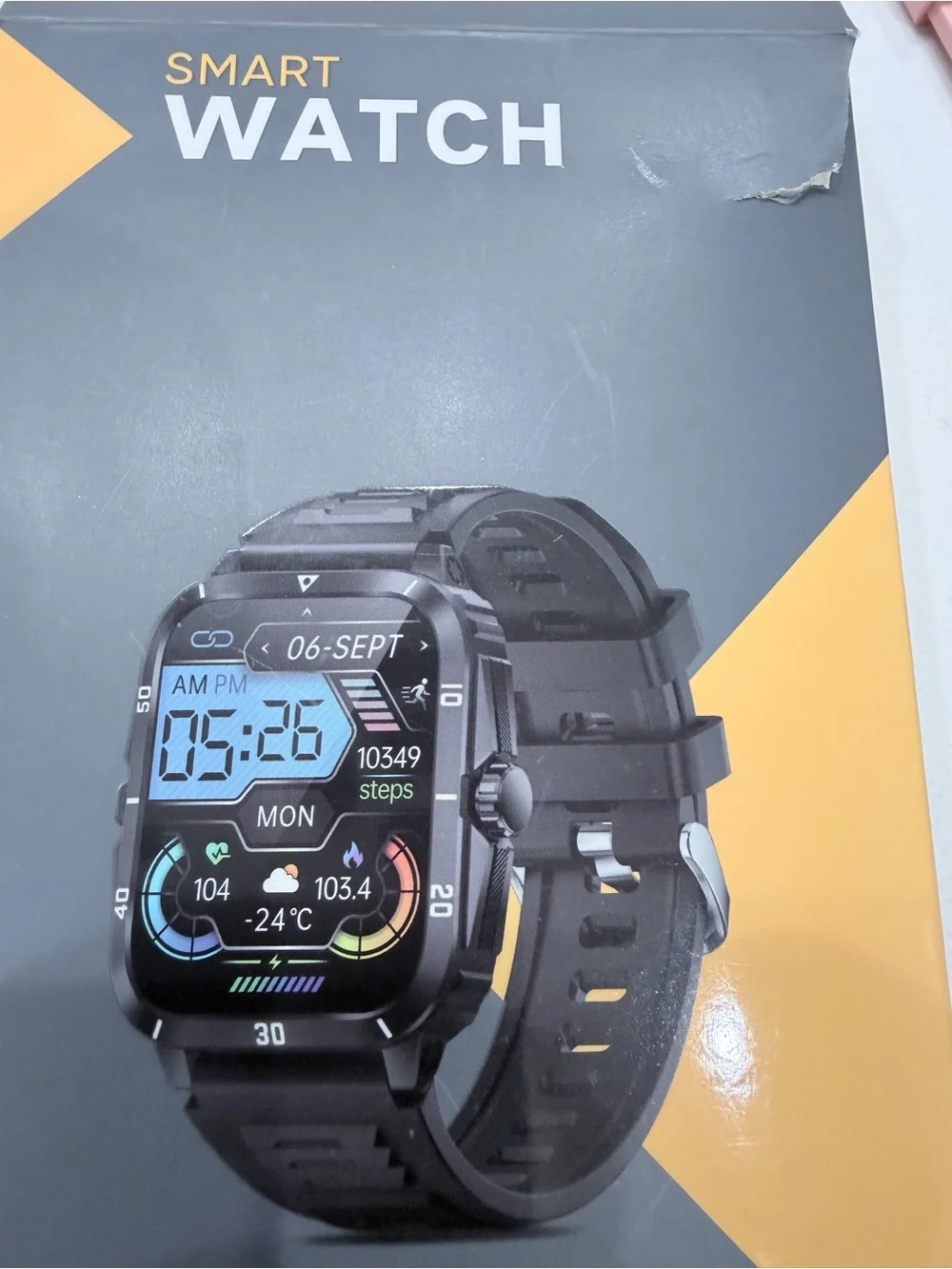 Pink Smartwatch with Rose Gold Bezel - Smart Wearable